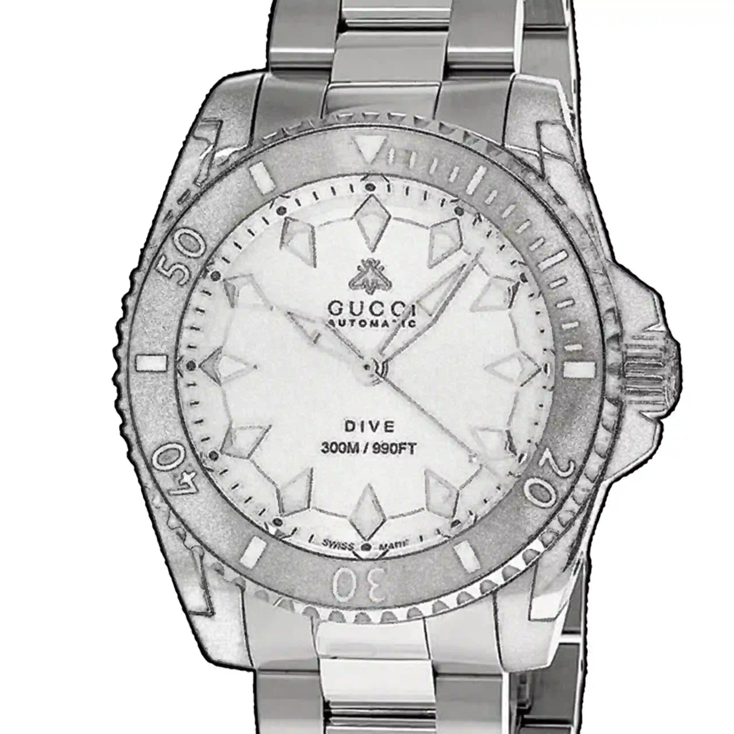 Gucci Dive Automatic Silver 40mm