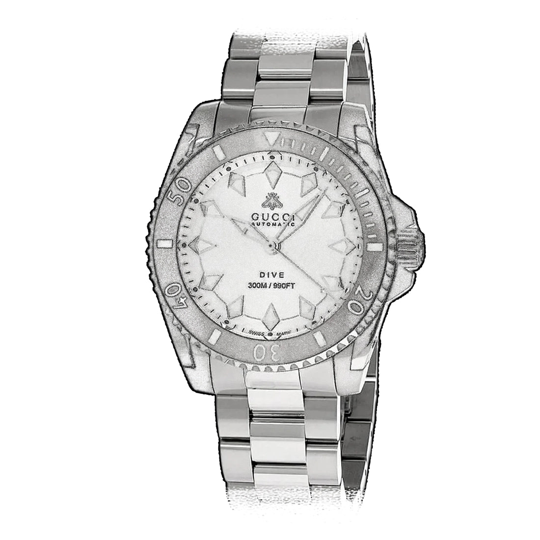 Gucci Dive Automatic Silver 40mm