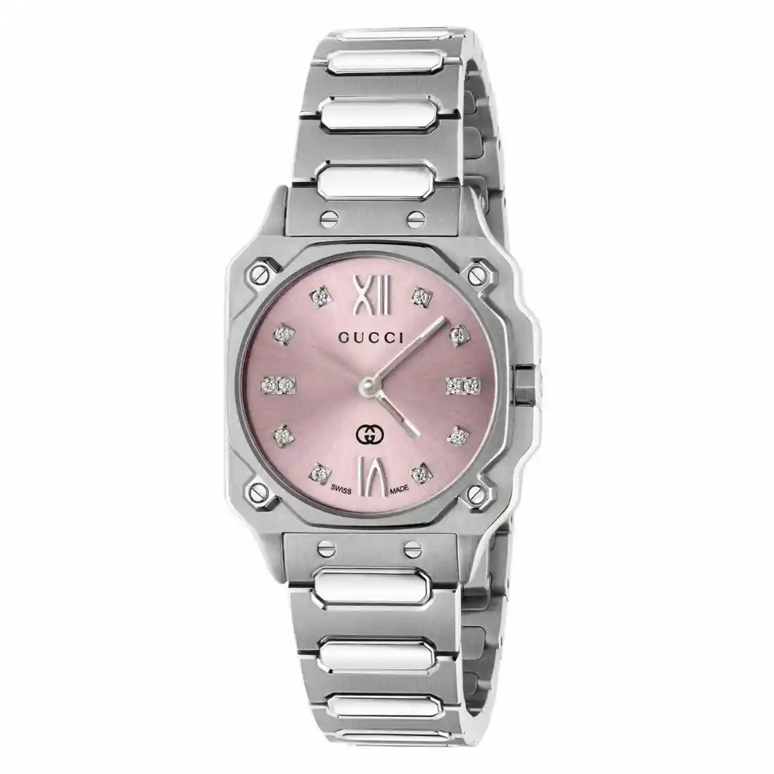 Gucci G-Flat Quartz Pink 24mm