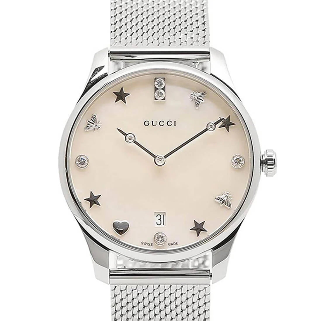 Gucci G-Timeless Quarz Perlmutt