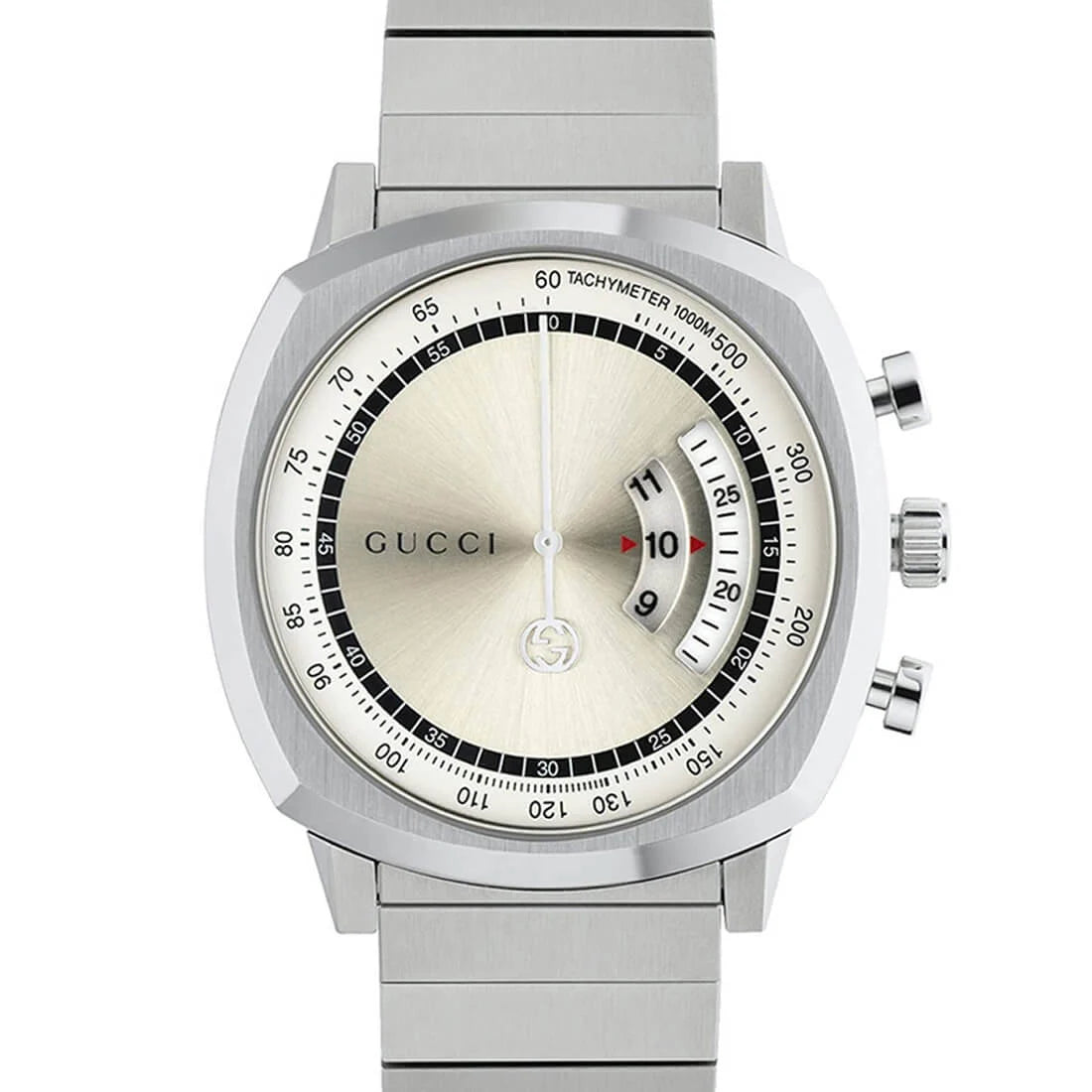 Gucci Grip Quarz Silber