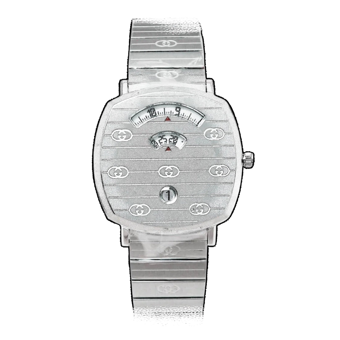 Gucci Grip Quarz Silber