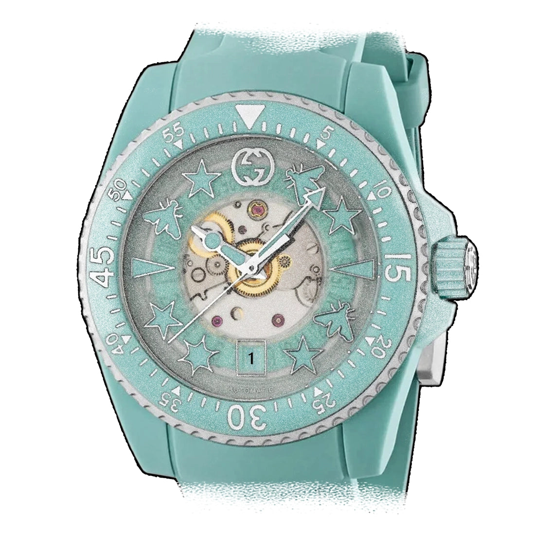 Gucci Gucci Dive Automatik Grün