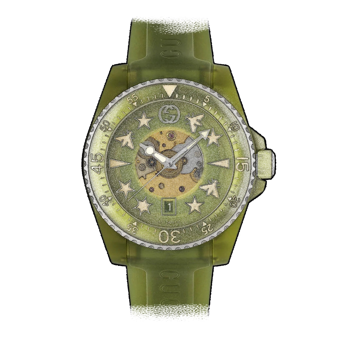 Gucci Gucci Dive Automatik Grün