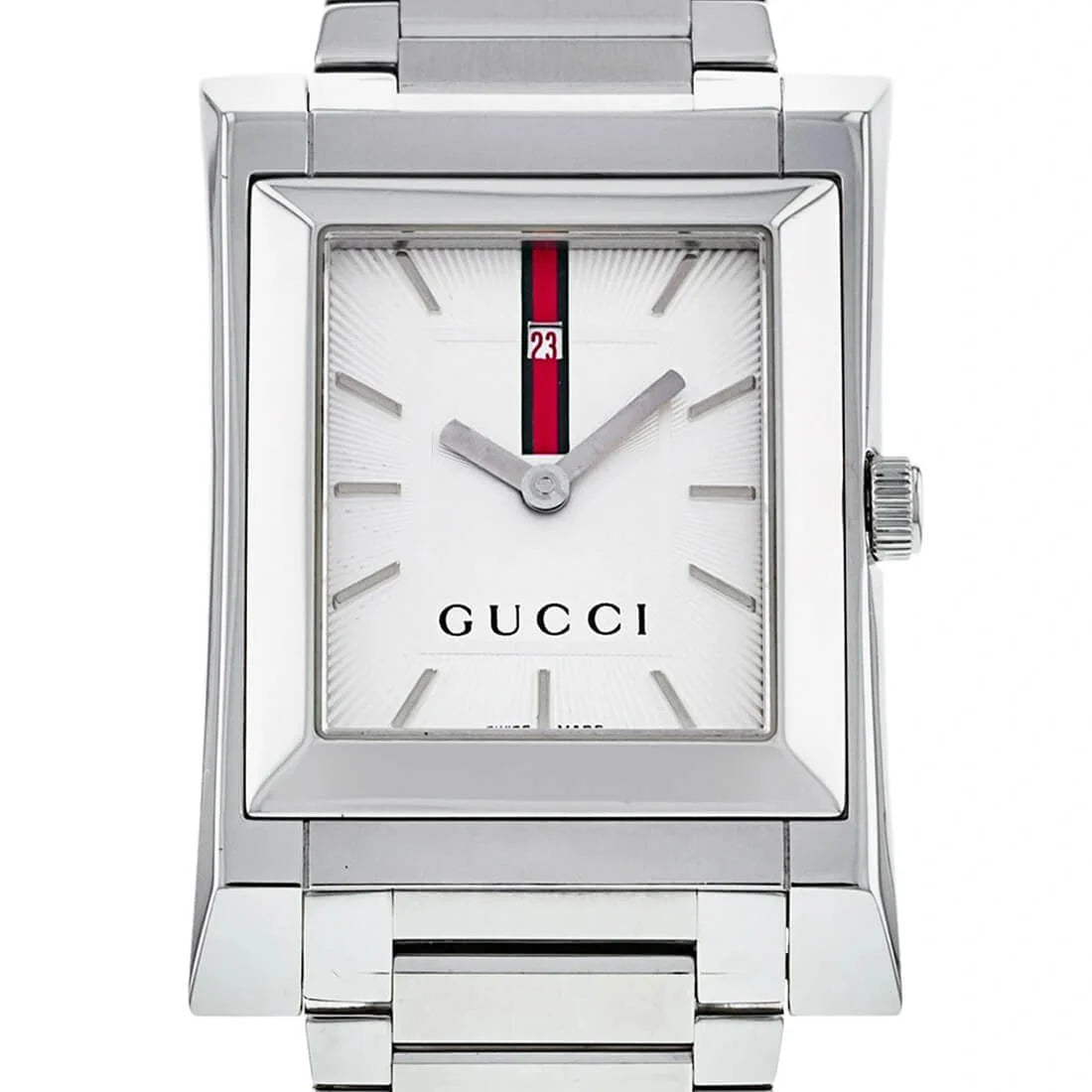 Gucci Guccio Quarz Silber