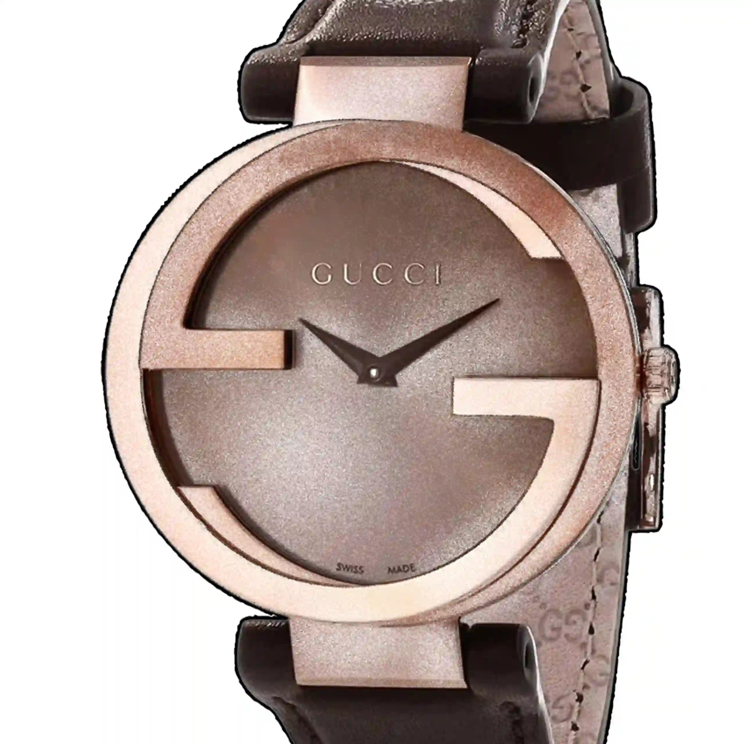 Gucci Interlocking Quarz Braun