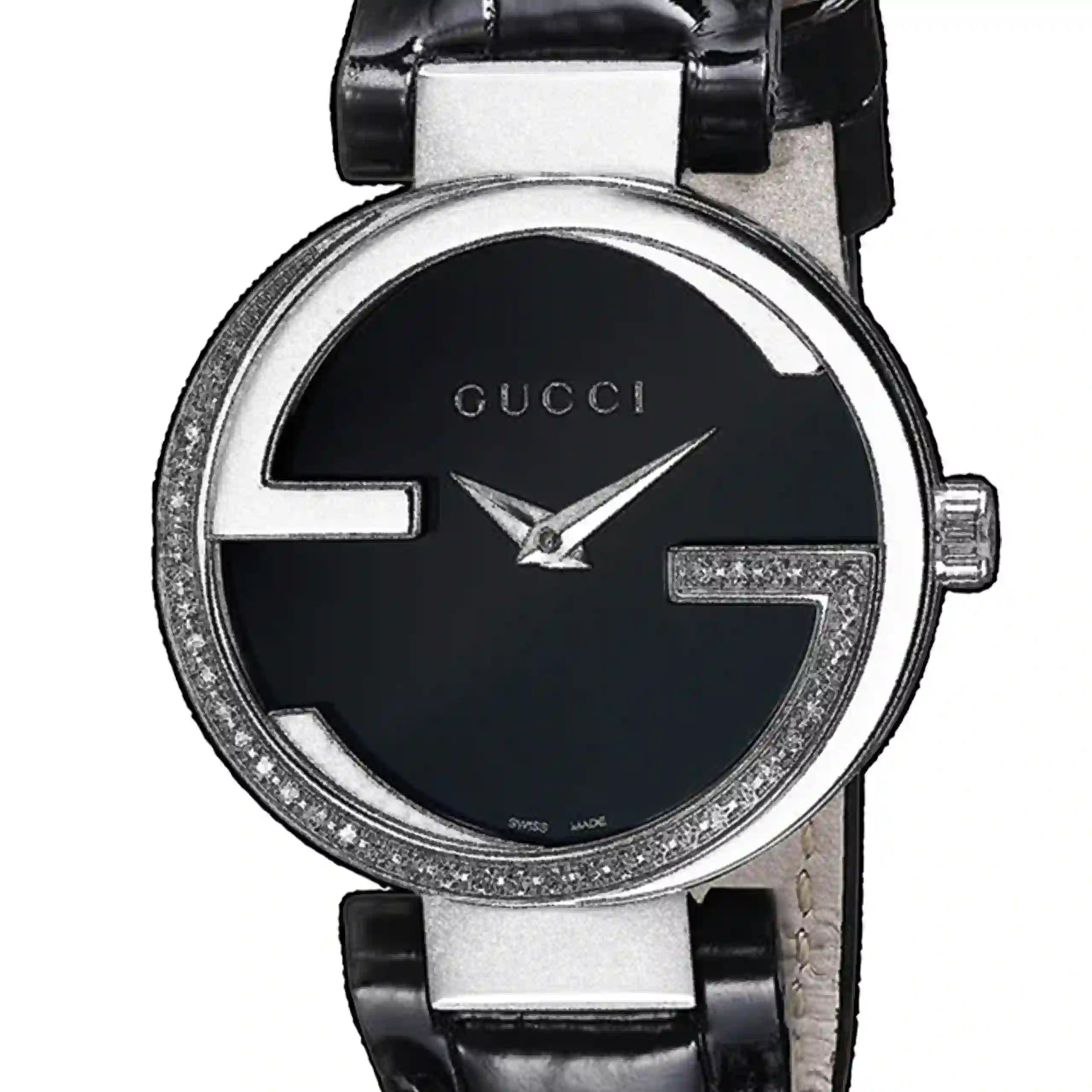 Gucci Interlocking Quarz Schwarz