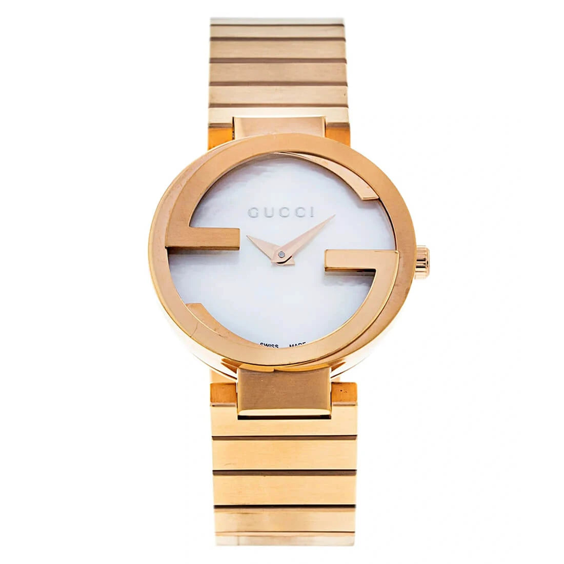 Gucci Interlocking Quarz Perlmutt