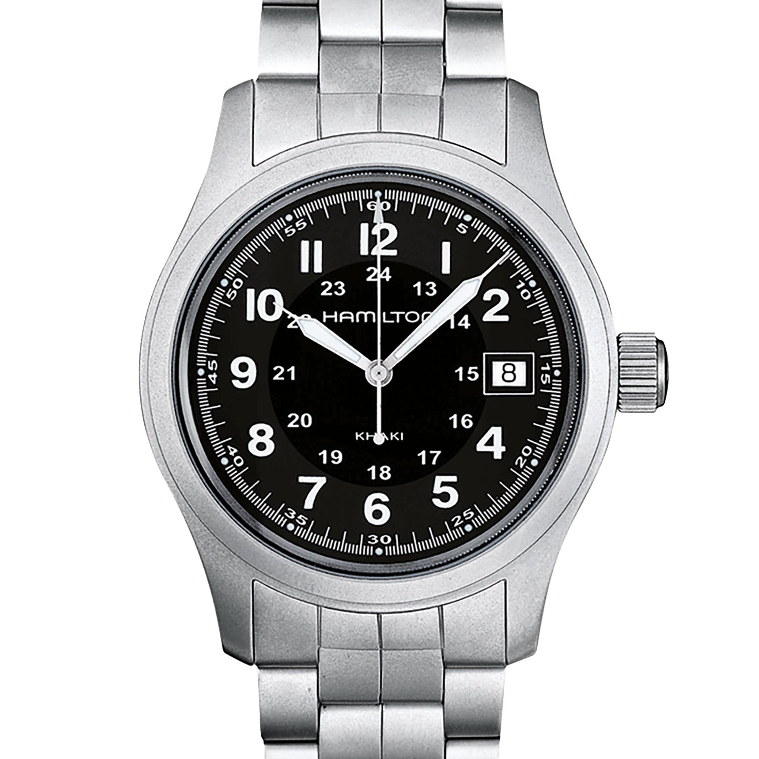 HAMILTON Kaki Quartz Noir