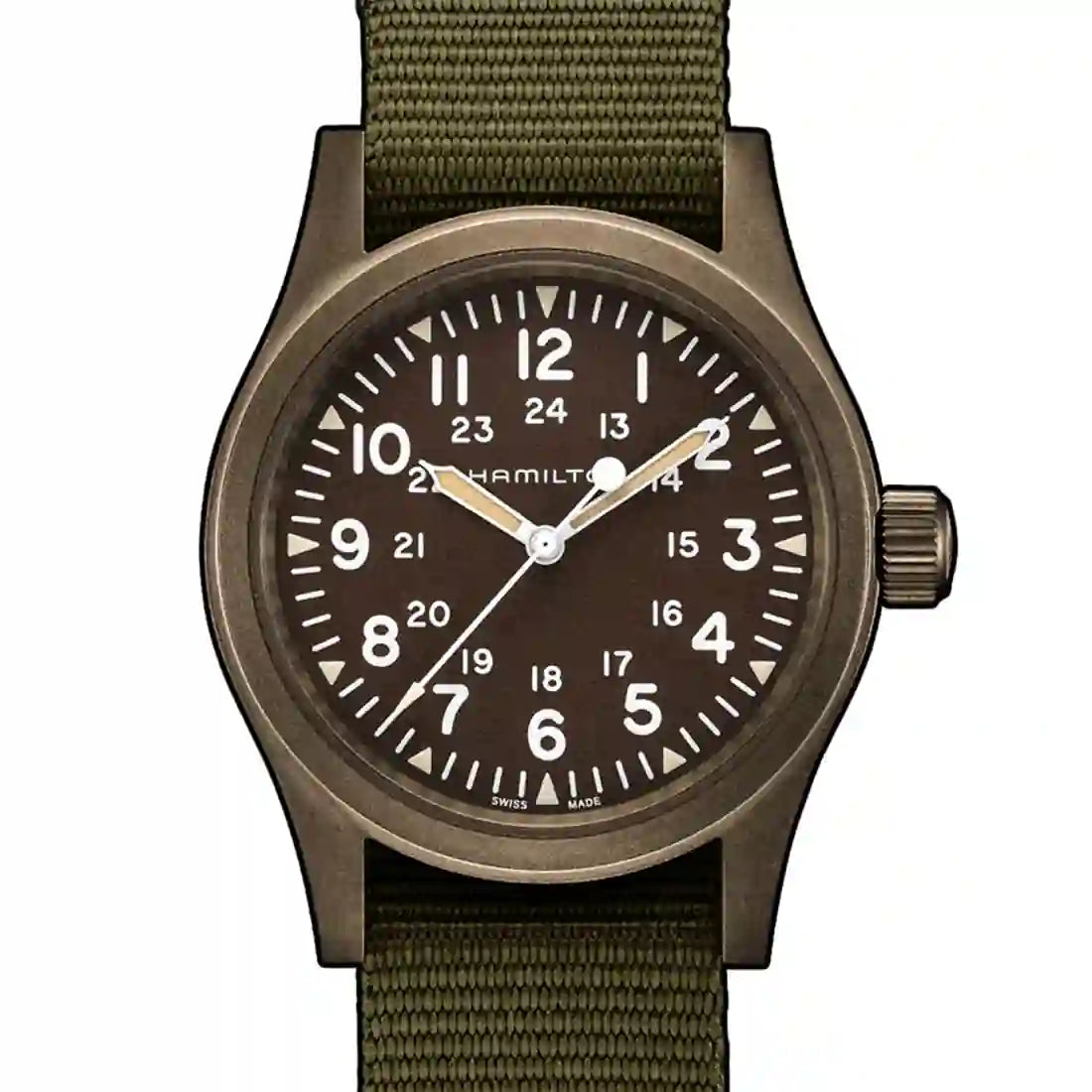 Hamilton Khaki Field Manual winding Green 38mm