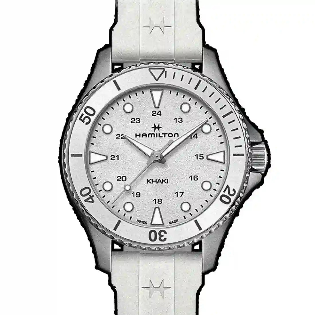 Hamilton Kaki Bleu Quartz Blanc