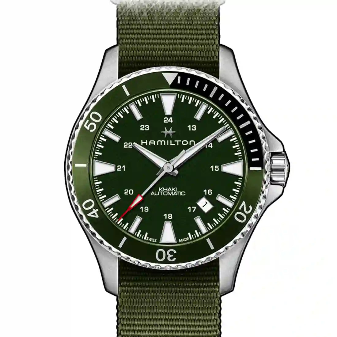 Hamilton Kaki Bleu Automatique Vert