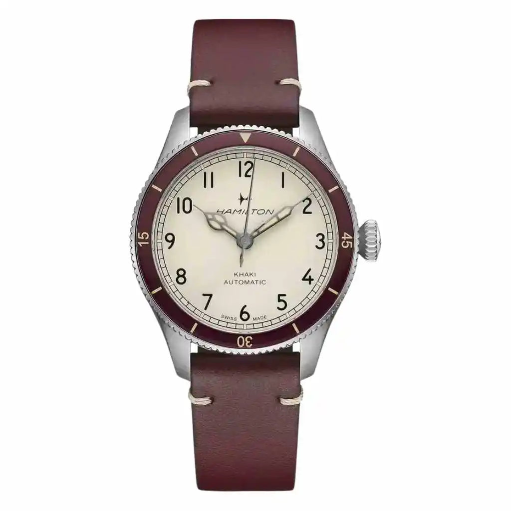 Hamilton Khaki H76265810 Beige Dial Stainless steel 38mm Watch