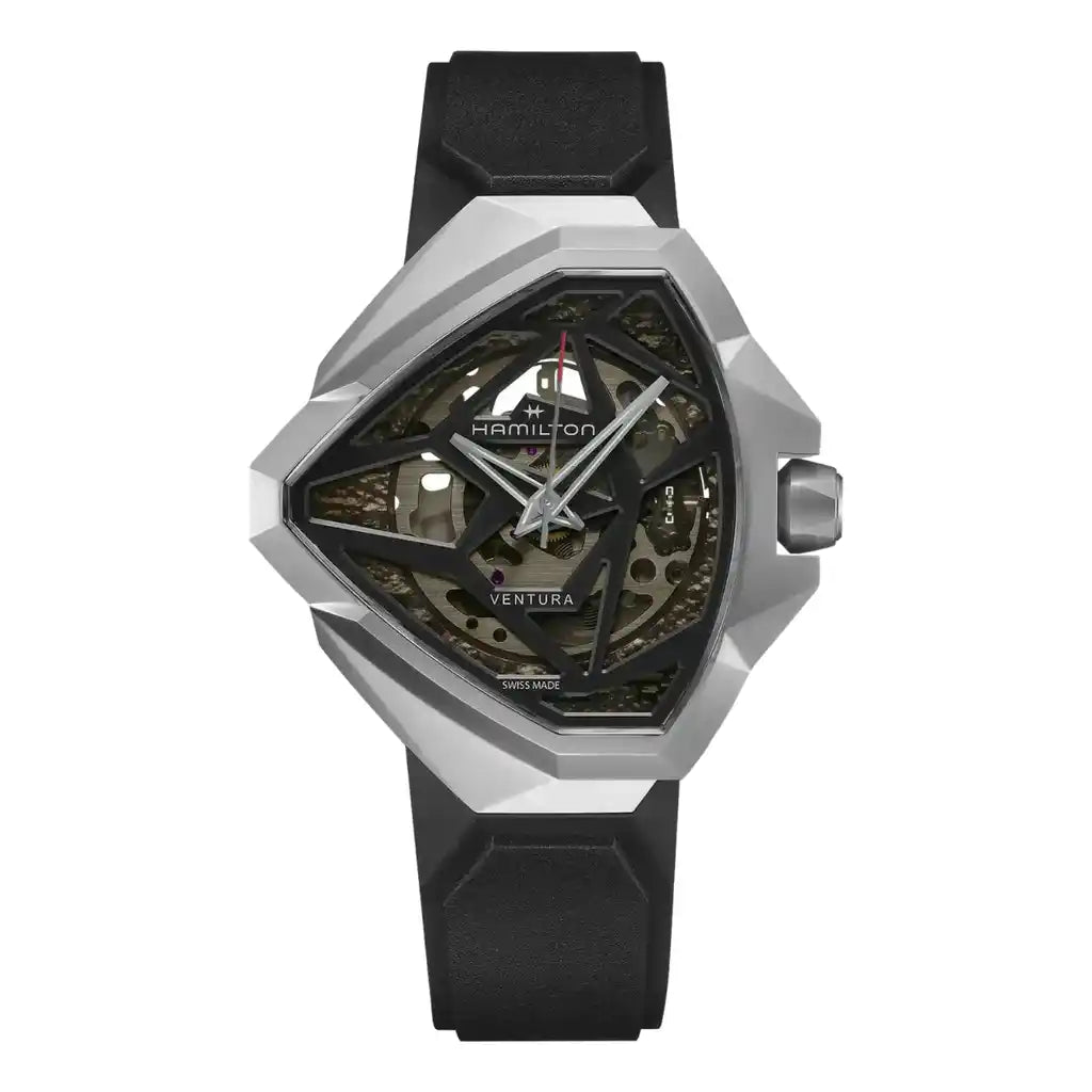 Hamilton Ventura H24635330 Black Dial Stainless Steel 33,00 x 38,00mm Watch