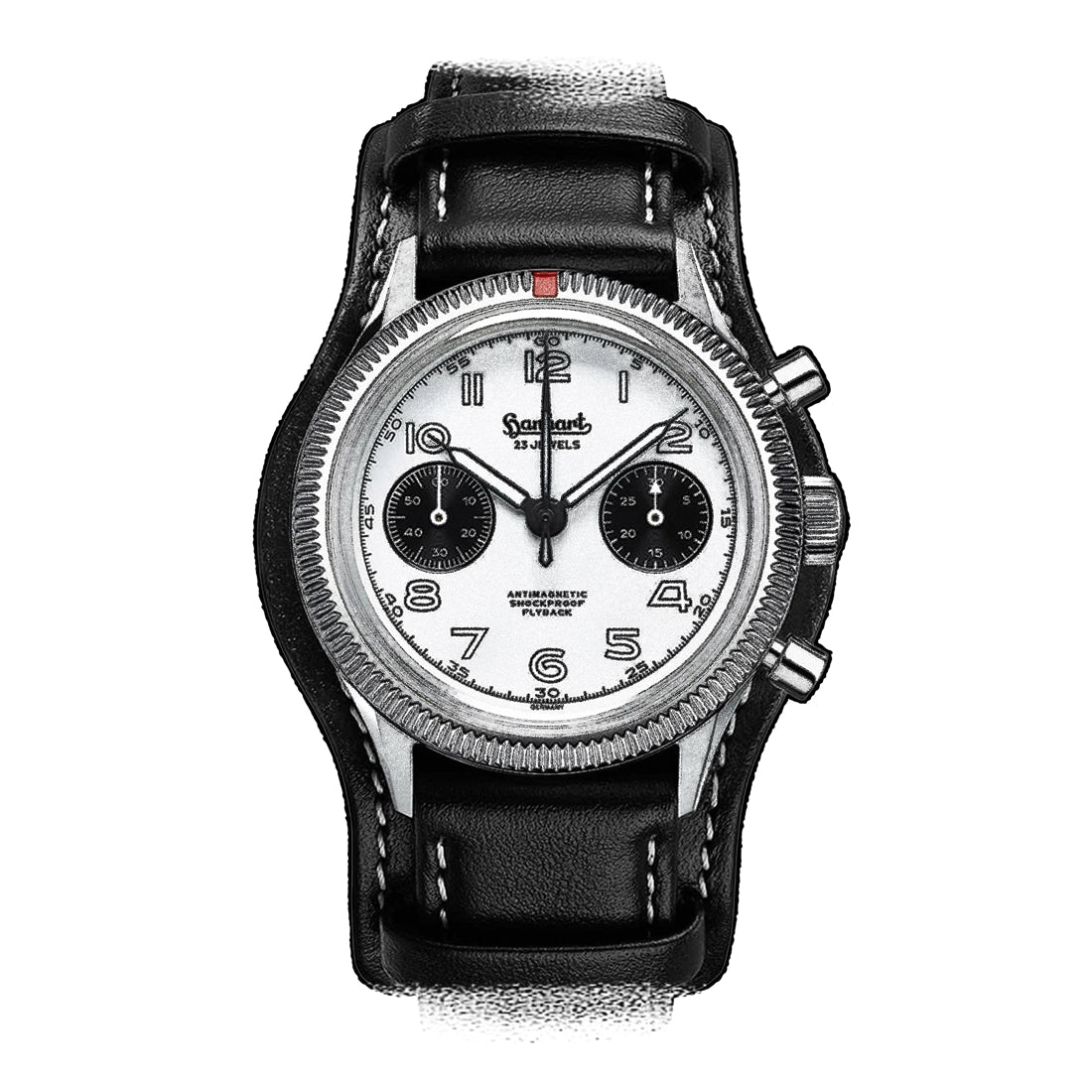 Hanhart Pioneer Manual winding White 39mm