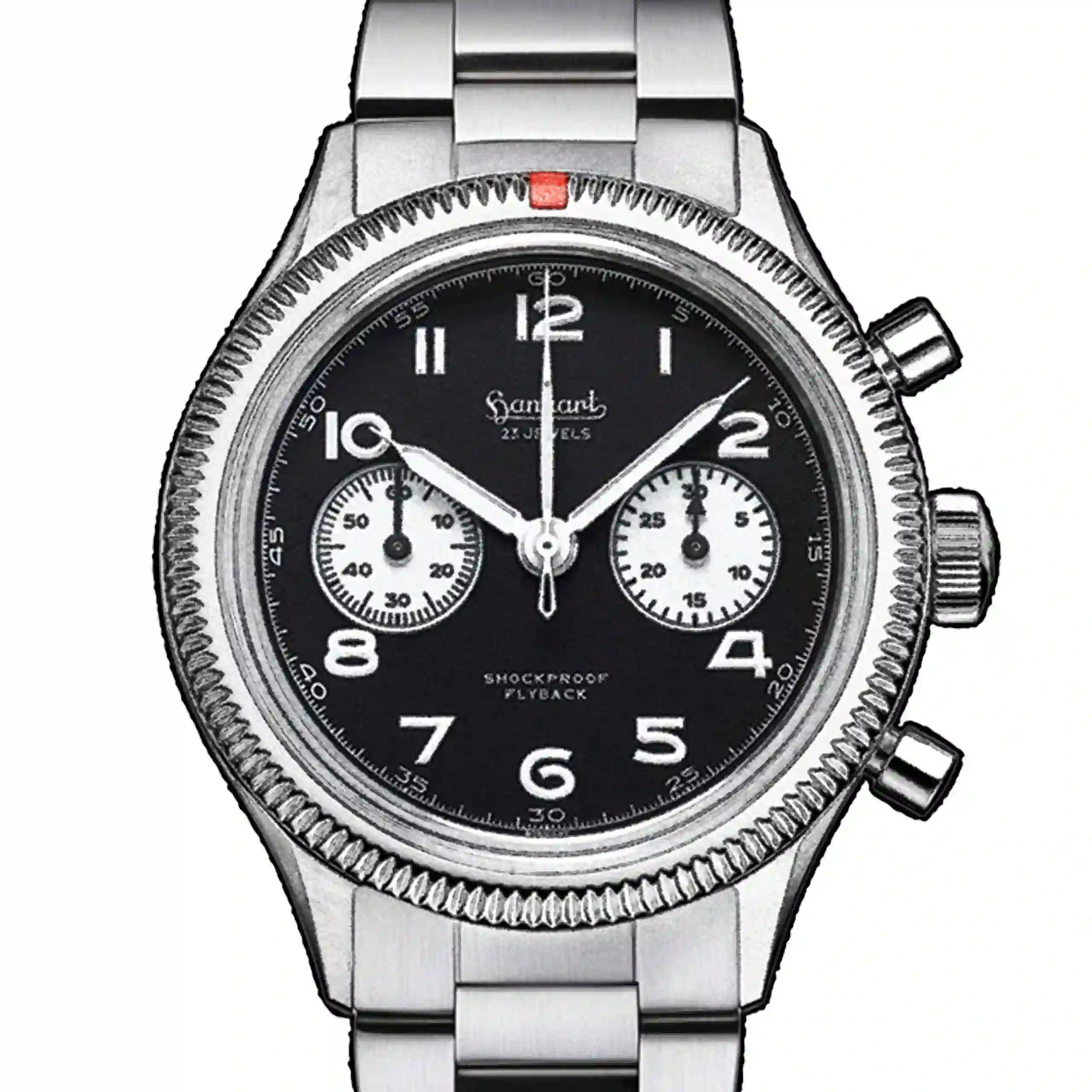 Hanhart Pioneer Automatic Black 42mm