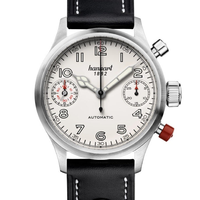 Hanhart Pioneer Automatic White 45mm