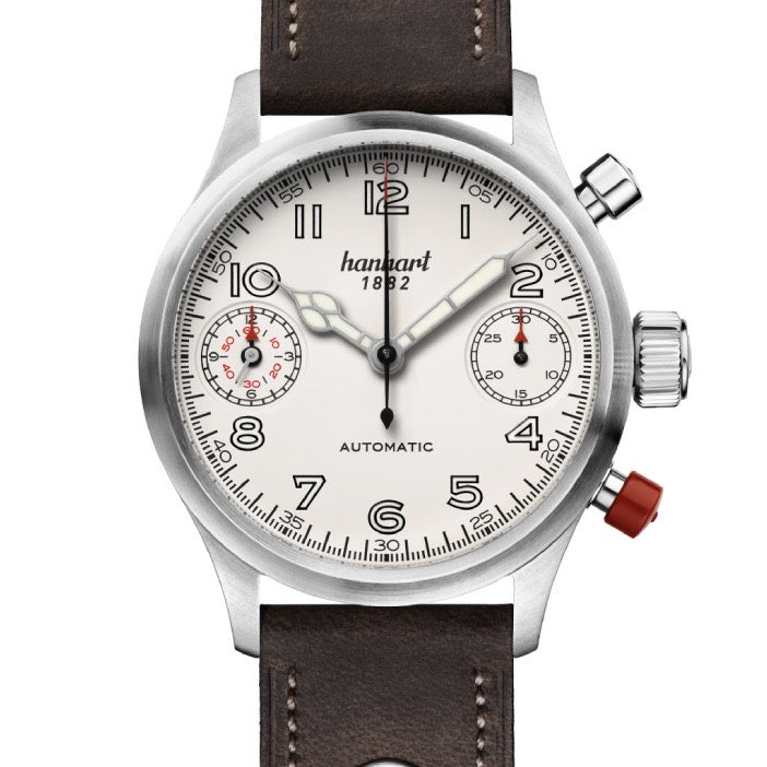 Hanhart Pioneer Automatic White 45mm