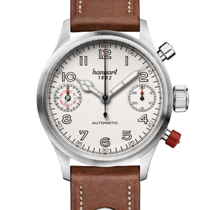 Hanhart Pioneer Automatic White 45mm