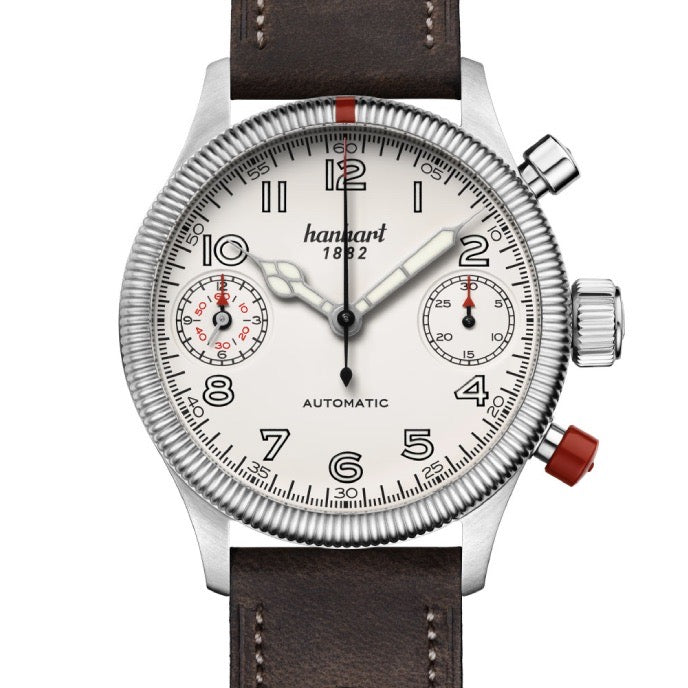 Hanhart Pioneer Automatic White 45mm