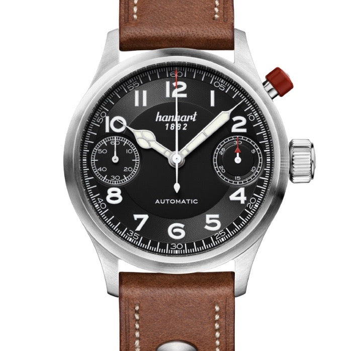 Hanhart Pioneer Automatic Black 45mm