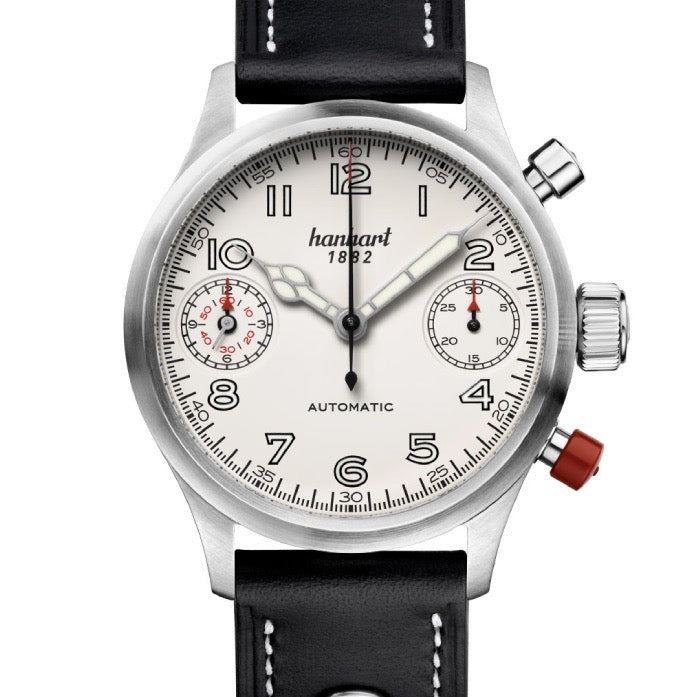 Hanhart Pioneer Automatic Silver 45mm