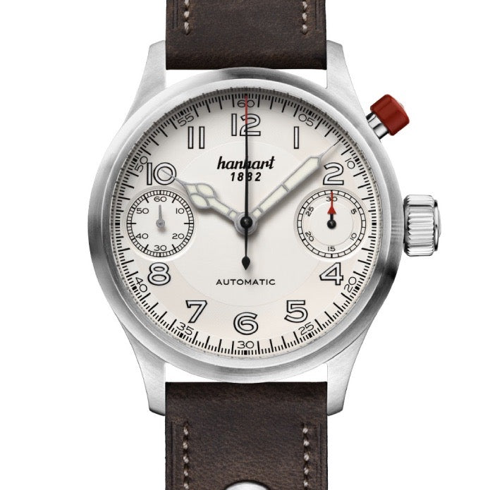 Hanhart Pioneer Automatic Silver 45mm