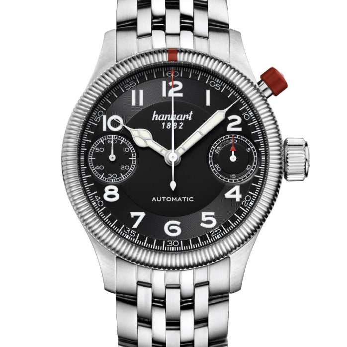 Hanhart Pioneer Automatique Argent 45mm