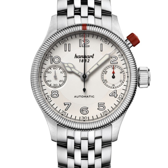 Hanhart Pioneer Automatic Silver 45mm