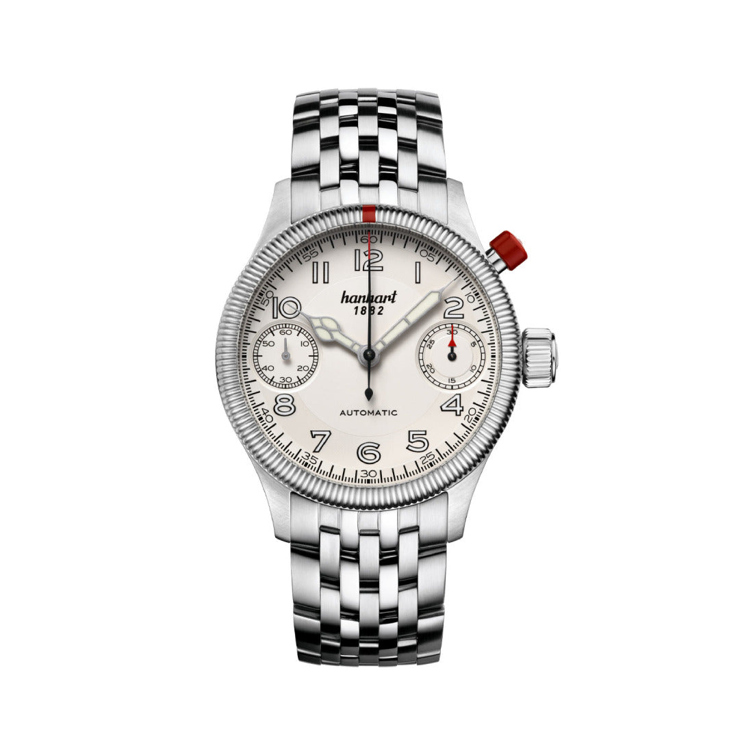 Hanhart Pioneer Automatic Silver 45mm