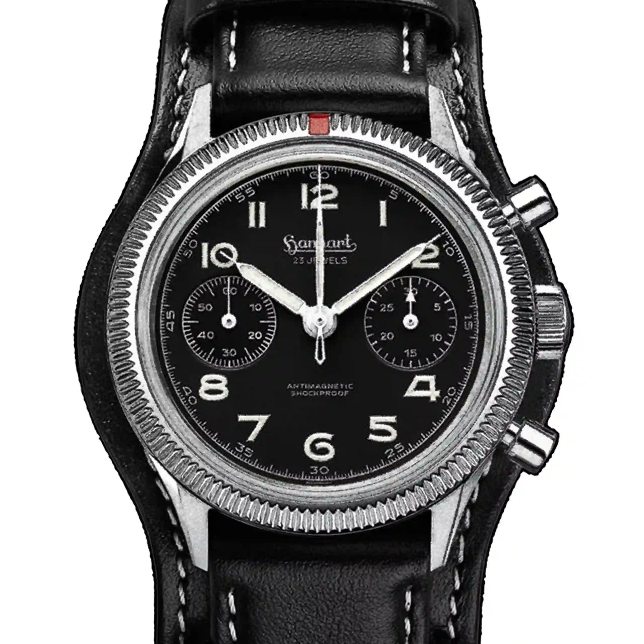 Hanhart 417 ES 1954 Manual winding Black 39mm