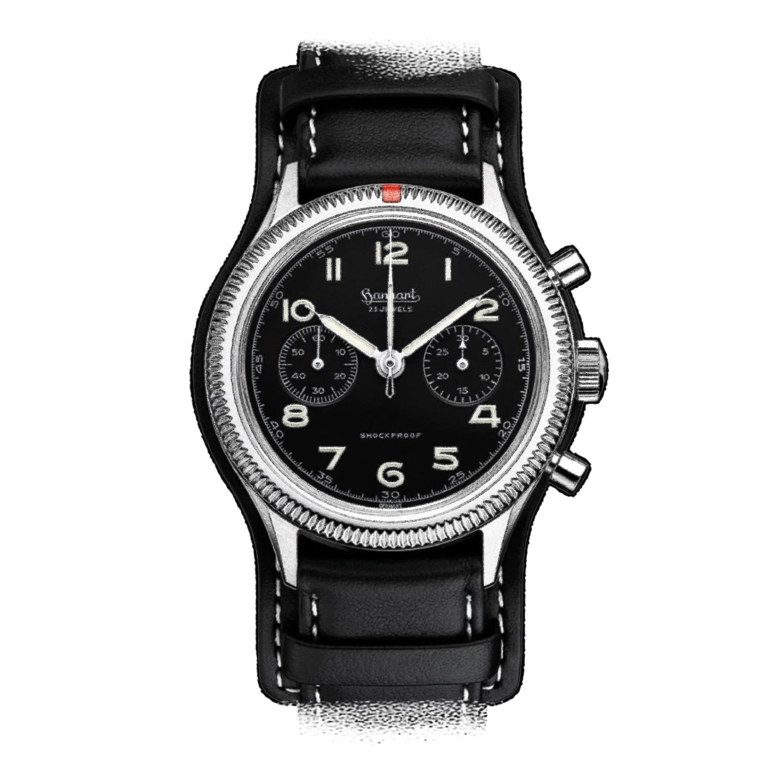 Hanhart Pioneer Automatic Black 42mm