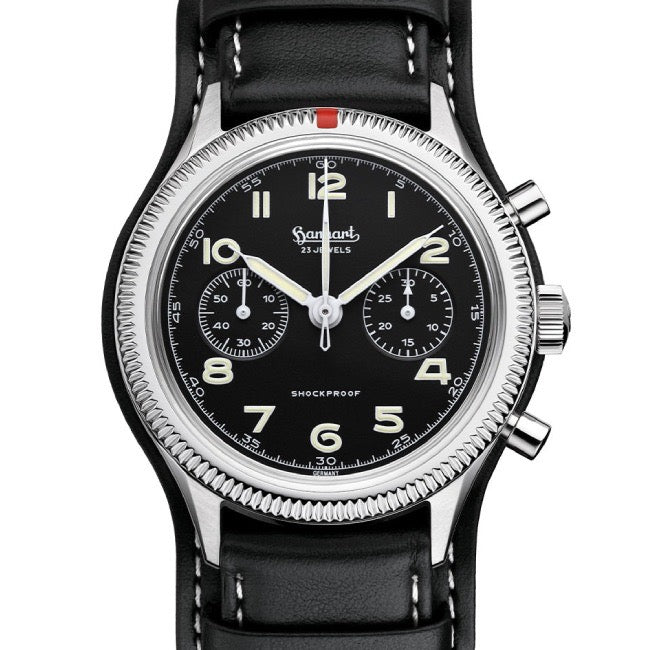 Hanhart Pioneer Manual Winding Black 42mm