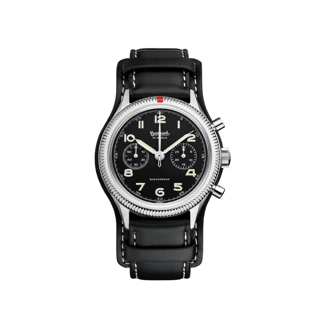 Hanhart Pioneer Manual Winding Black 42mm