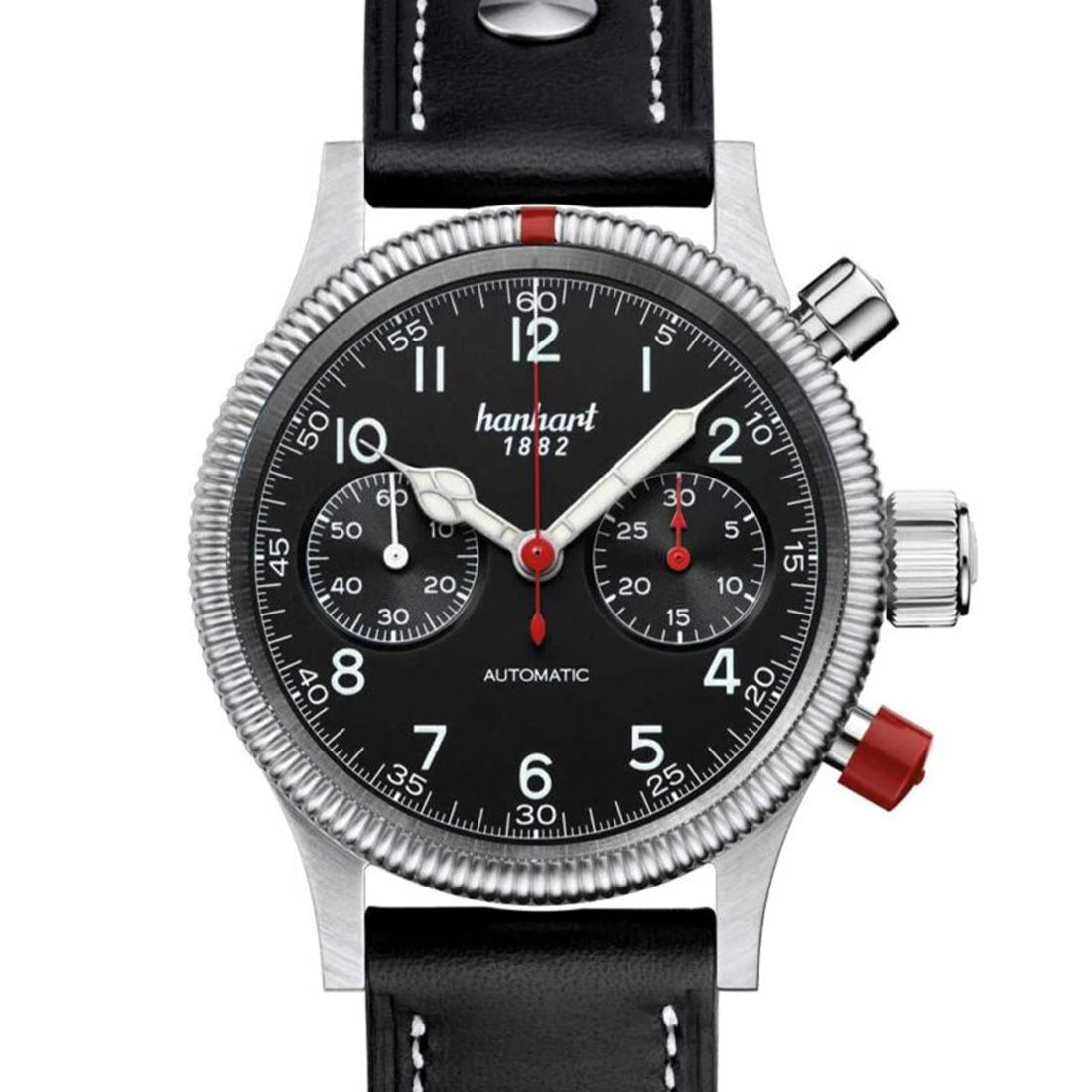 Hanhart Pioneer Mk II Automatic Black 40mm