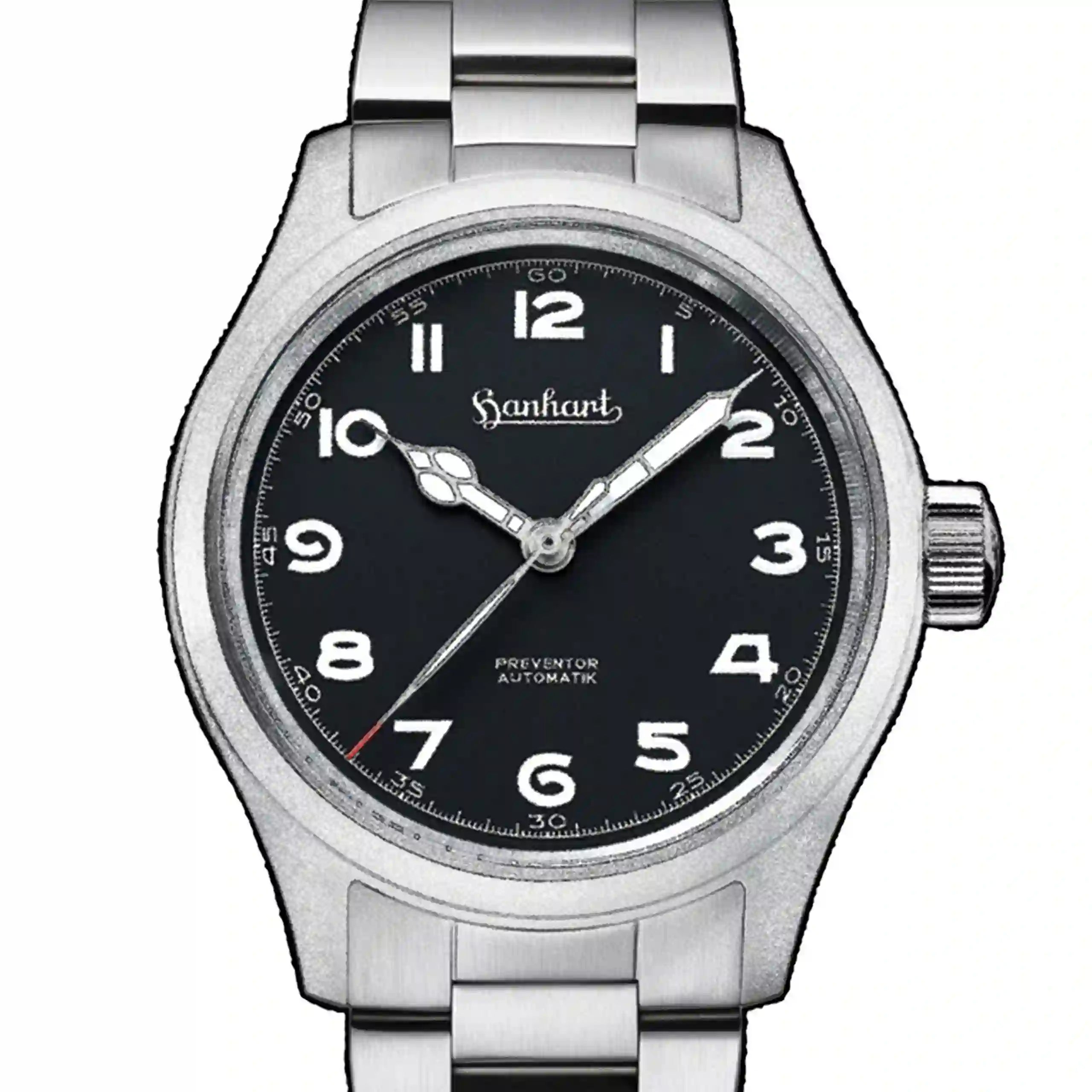 Hanhart Pioneer Preventor HD12 Automatic Black 39mm