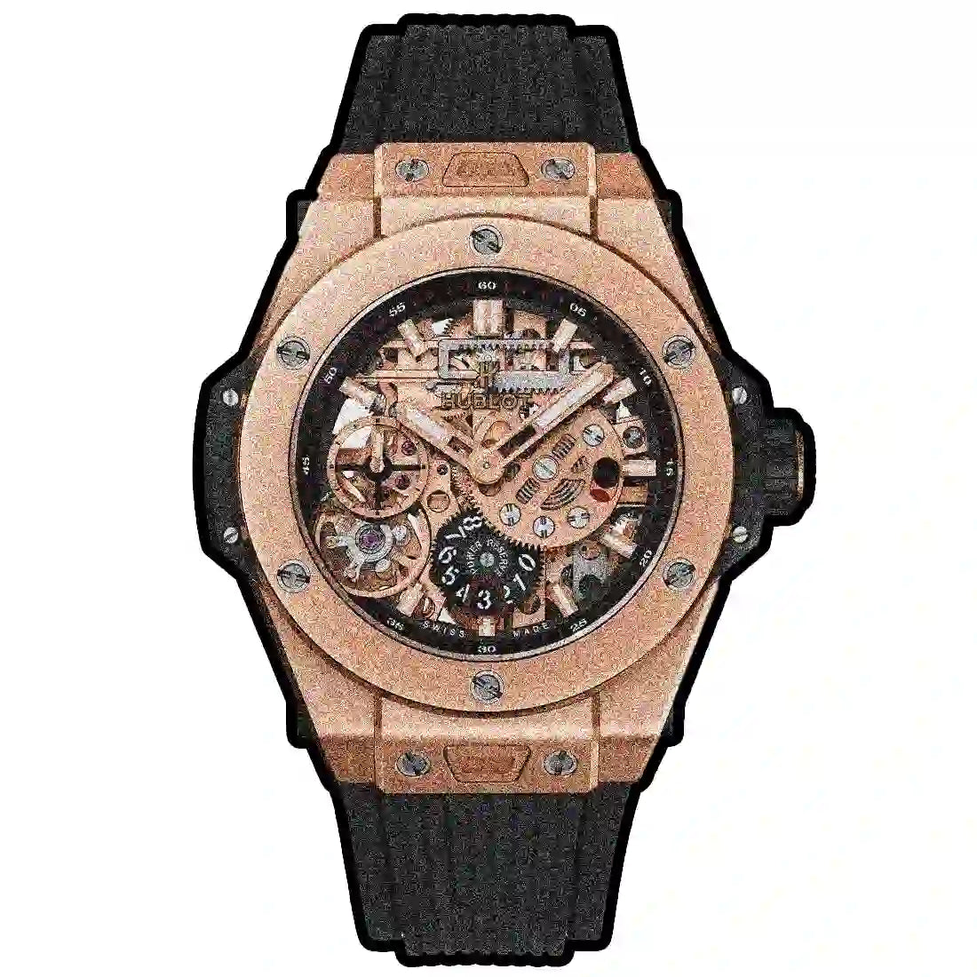 Hublot Big Bang met handopwinding, zwart, 45 mm
