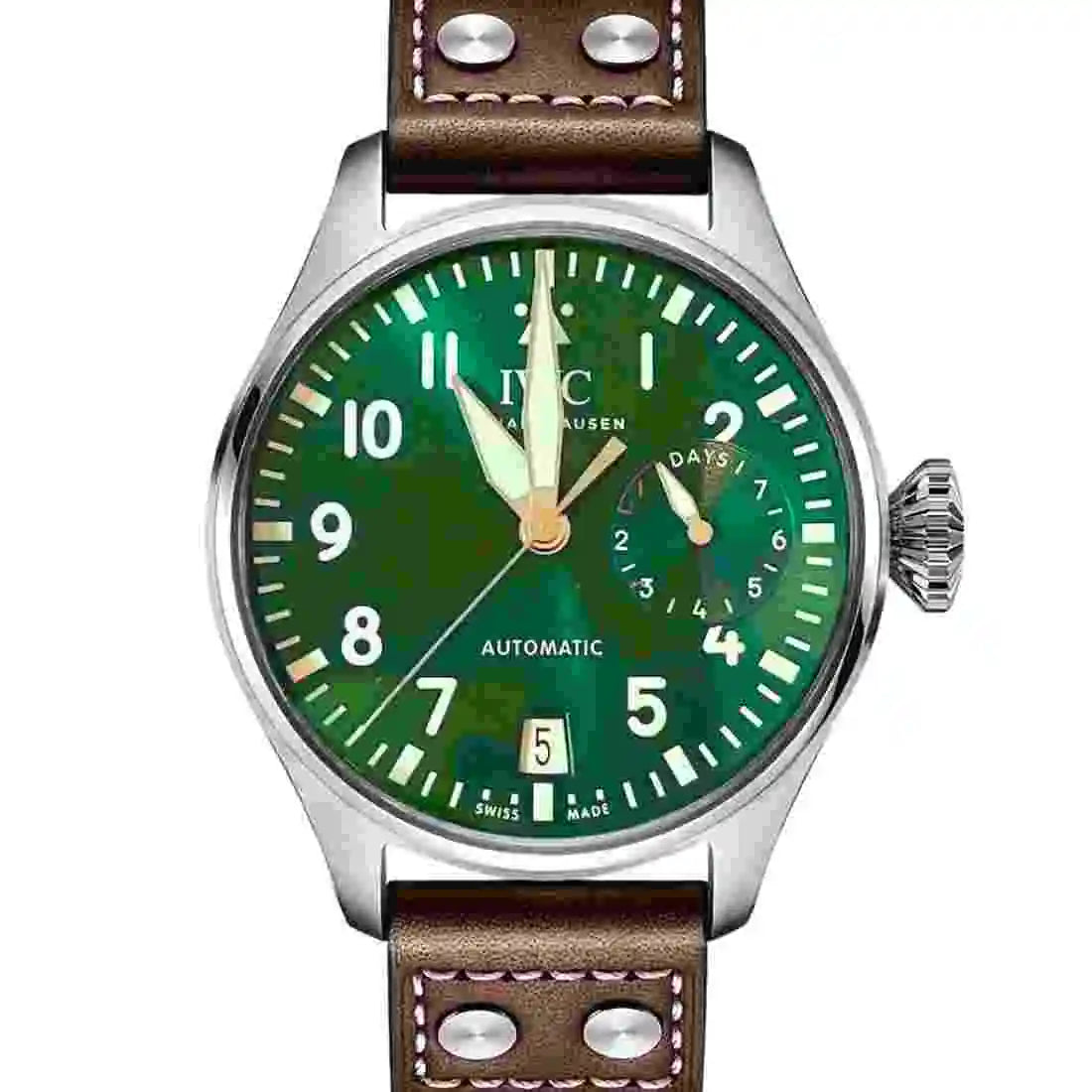 中古 IWC IW501015 ダークグリーン メンズ 腕時計 Buy IWC Big Pilot's Watch IW501015 | Free Shipping | Montredo