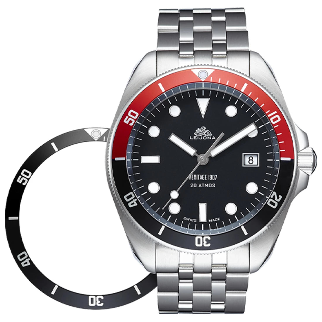 Voutilainen x Leijona Försti Diver Automatic Zwart 41 mm
