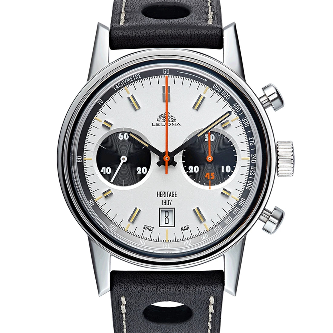 Voutilainen x Leijona Urho Chrono Automatic Wit 42 mm