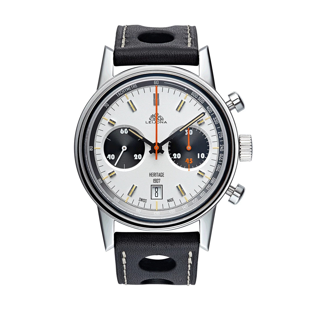 Voutilainen x Leijona Urho Chrono Automatic Wit 42 mm