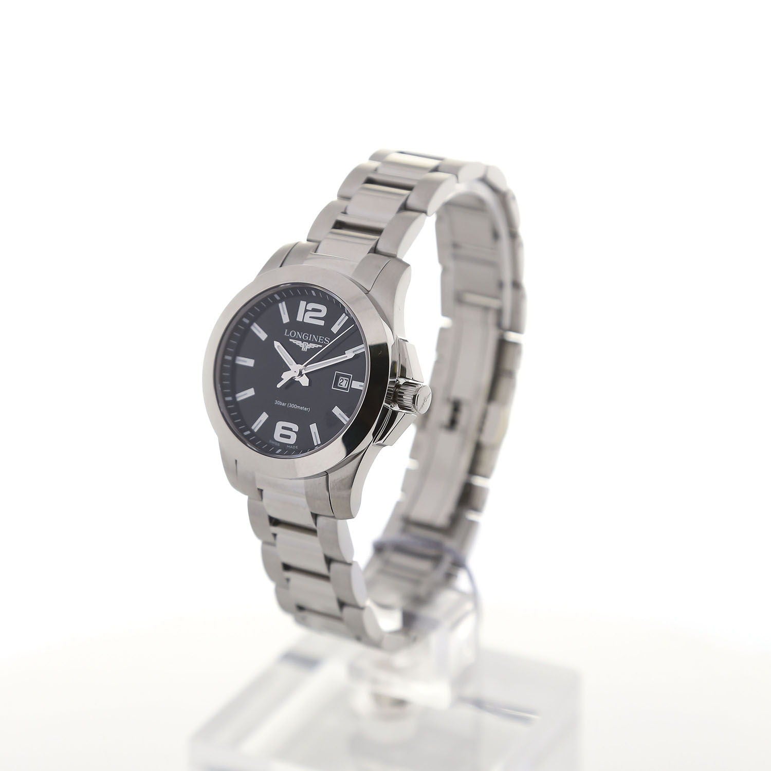Longines Conquest Quartz Zwart 30 mm