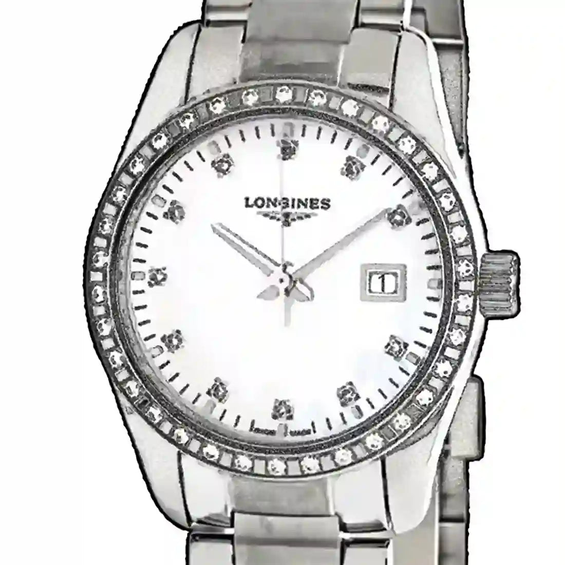 Longines Conquest Quartz met parelmoer, 30 mm