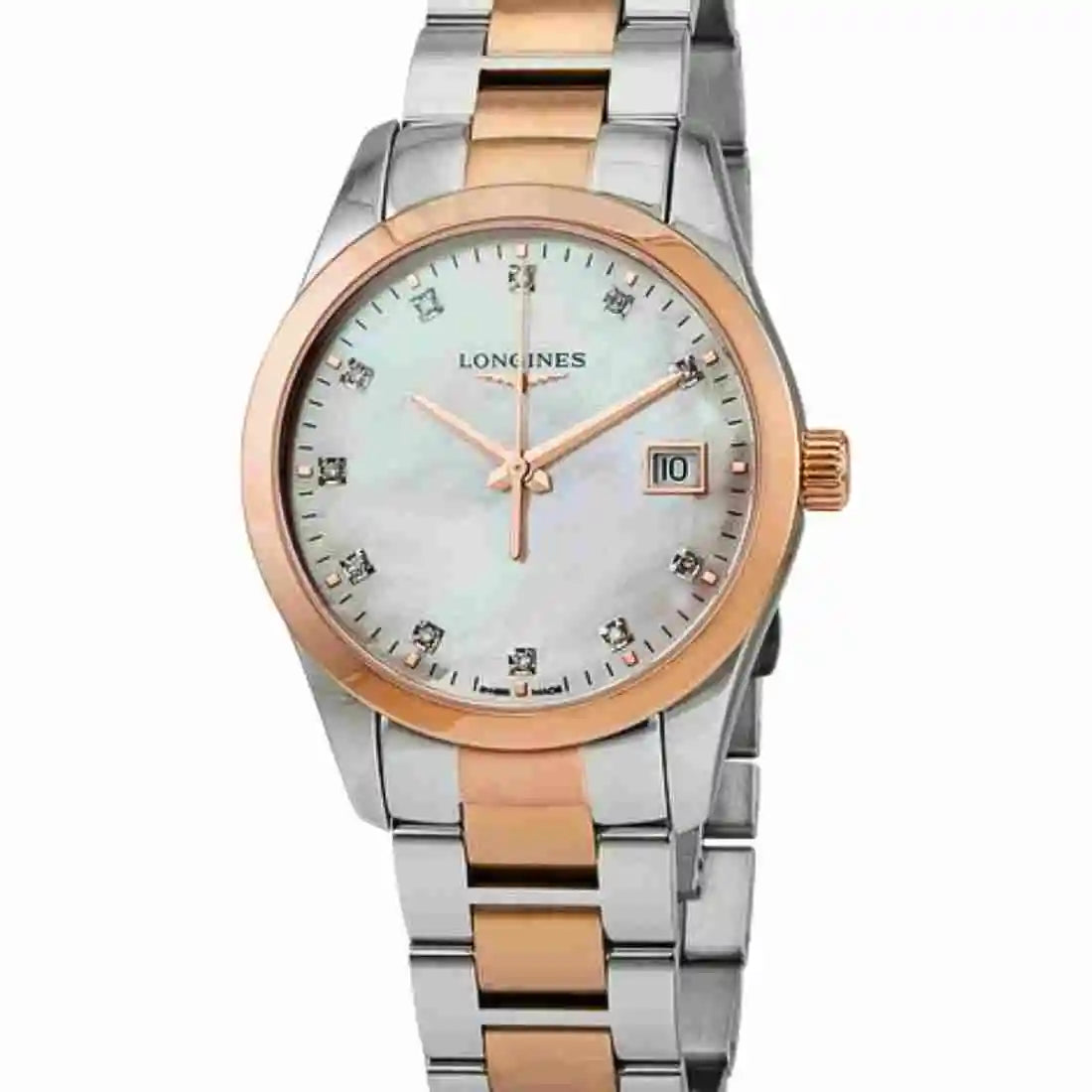 Longines CONQUEST Quartz met parelmoer 34 mm