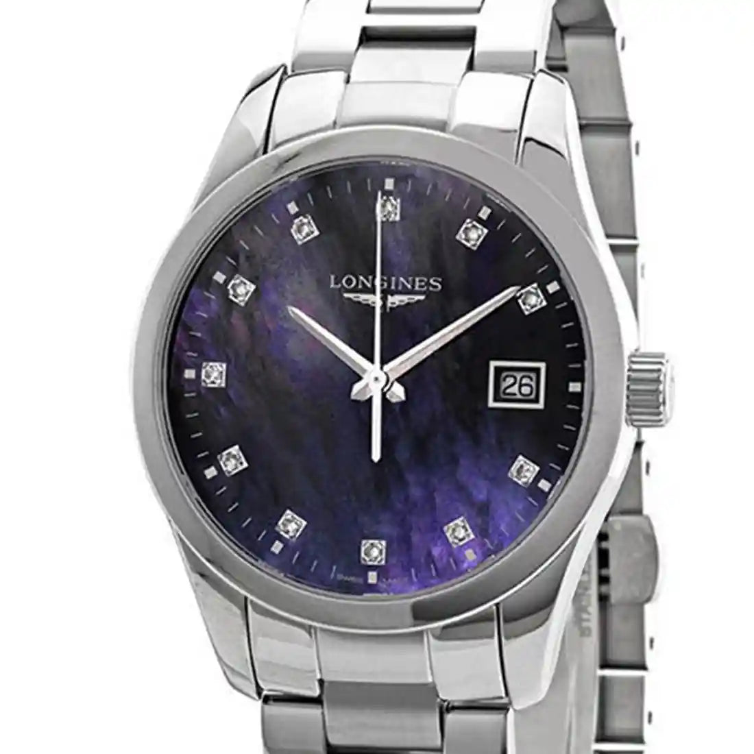 Longines Conquest Quartz Mother of Pearl 34mm