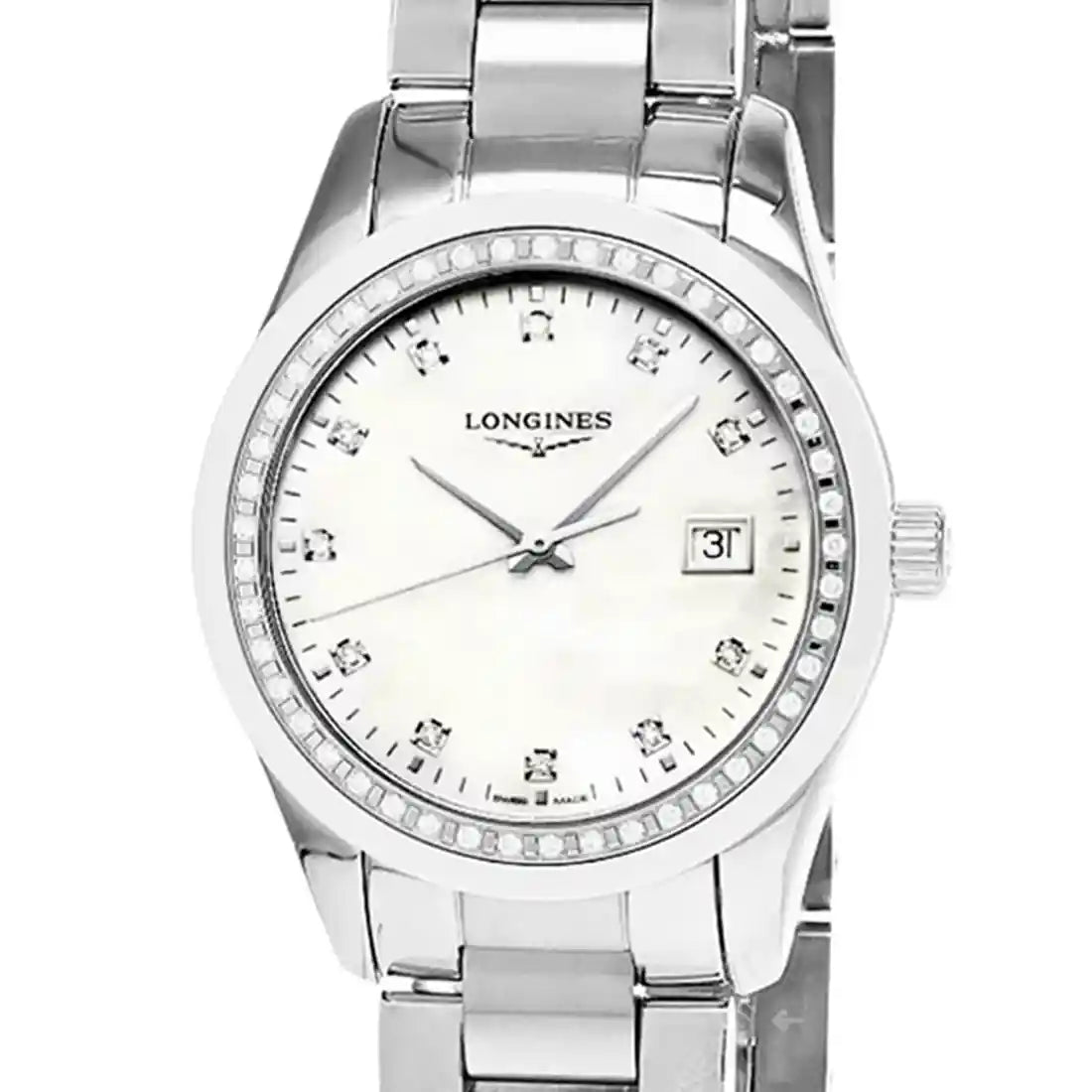 Longines Conquest Quarz Perlmutt