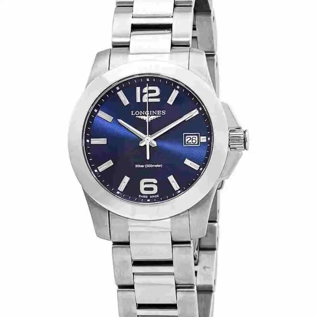 Longines Conquest Quartz Blauw 34 mm