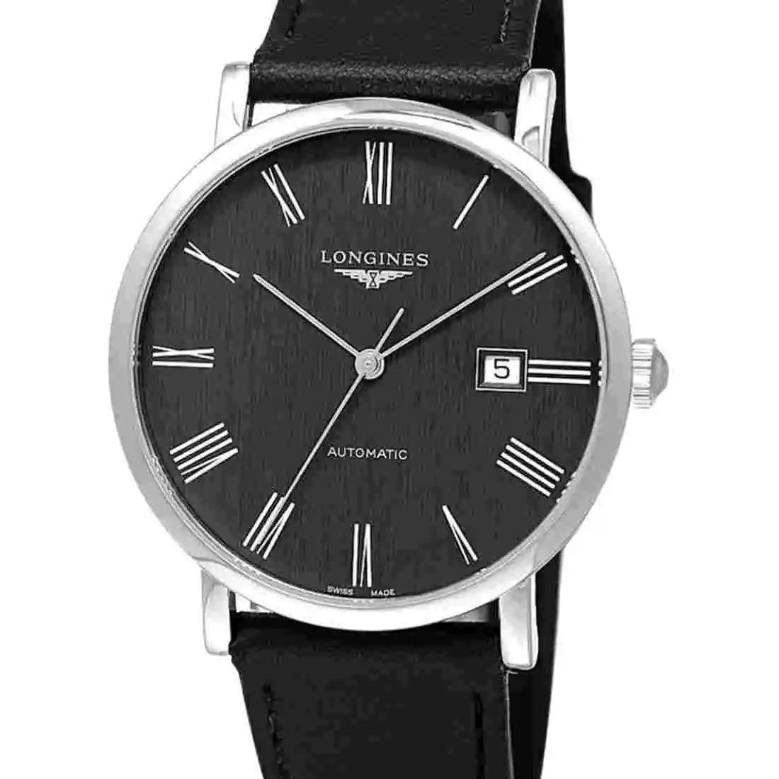 Longines Elegant Automatic Zwart 41 mm