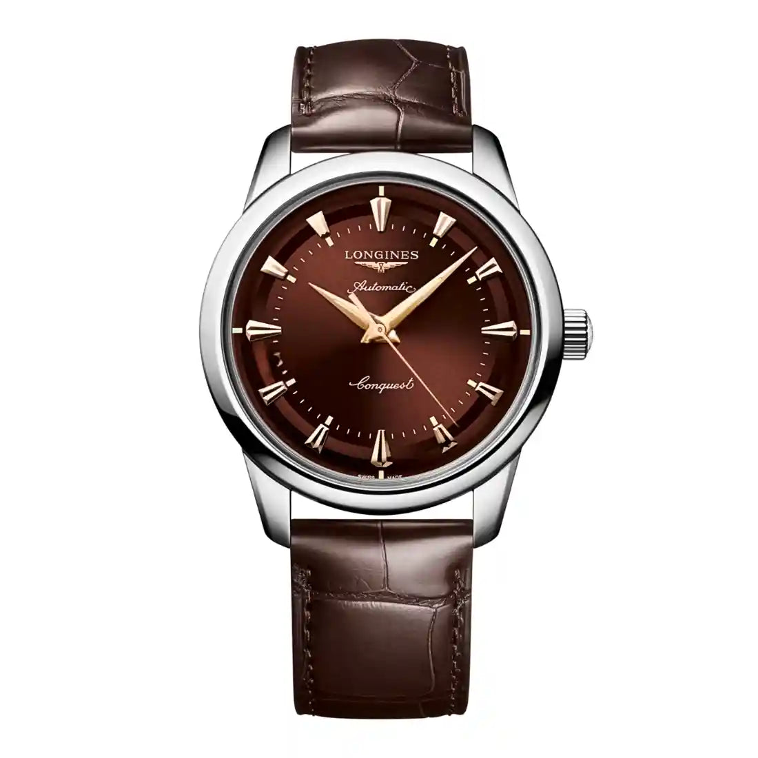 Longines HERITAGE Automatic bruin 40 mm