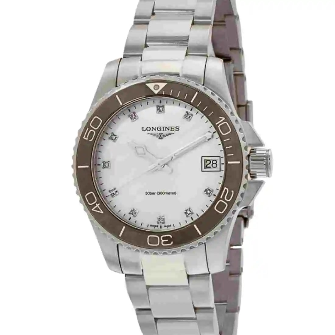 Longines HydroConquest Quartz met parelmoer 32 mm